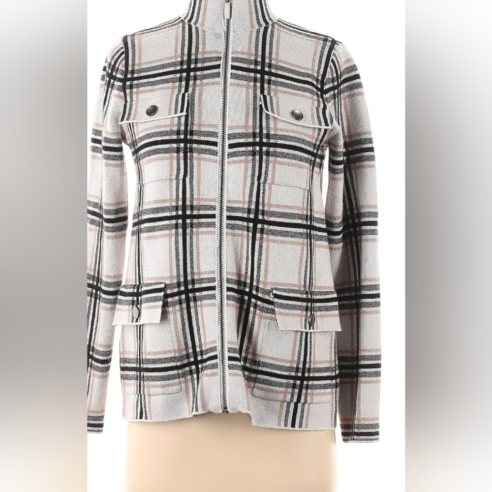 Rachel Zoe Plaid Jacket Size Large